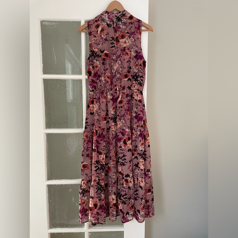 LULU'S In My Dreams Mauve Floral Print Midi Dress - Picture 11 of 14